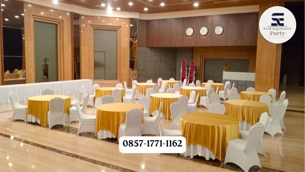 SEWA MEJA BUNDAR DAN KURSI FUTURA JAKARTA PRAKTIS DAN STYLISH