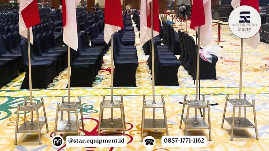 Sewa Tiang Bendera Jakarta Pusat Event Kenegaraan