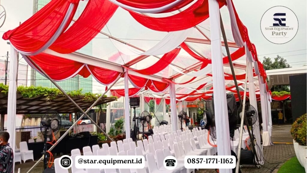 SEWA TENDA HANGGAR TRANSPARAN DI JAKARTA