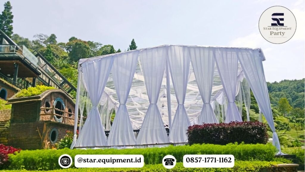 SEWA TENDA HANGGAR TRANSPARAN DI JAKARTA