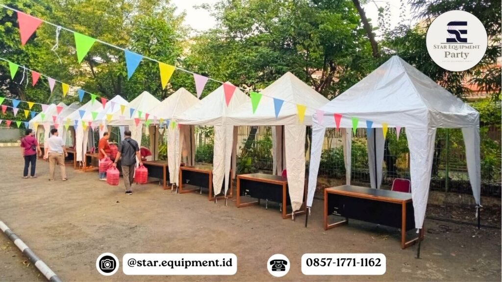 SEWA TENDA BAZAR EVENT HUT RI JAKARTA