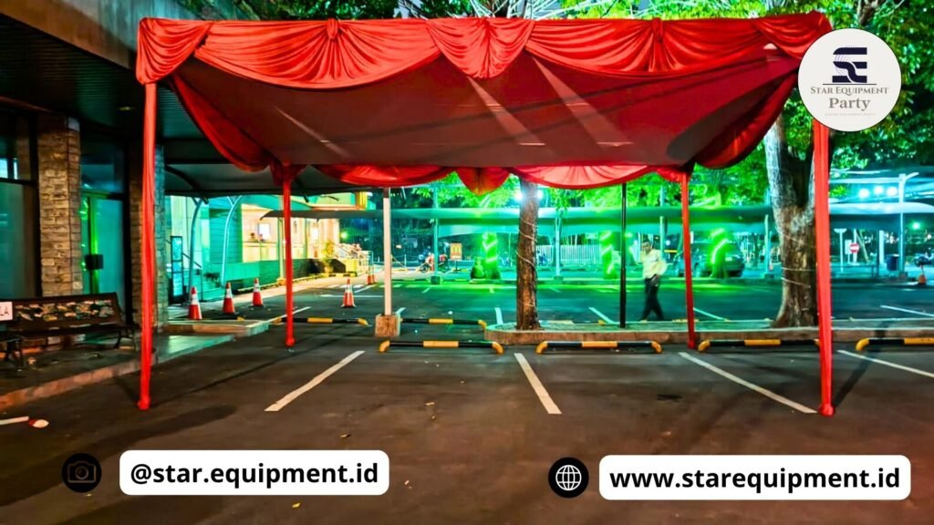 SEWA TENDA PLAFON MERAH PUTIH JAKARTA
