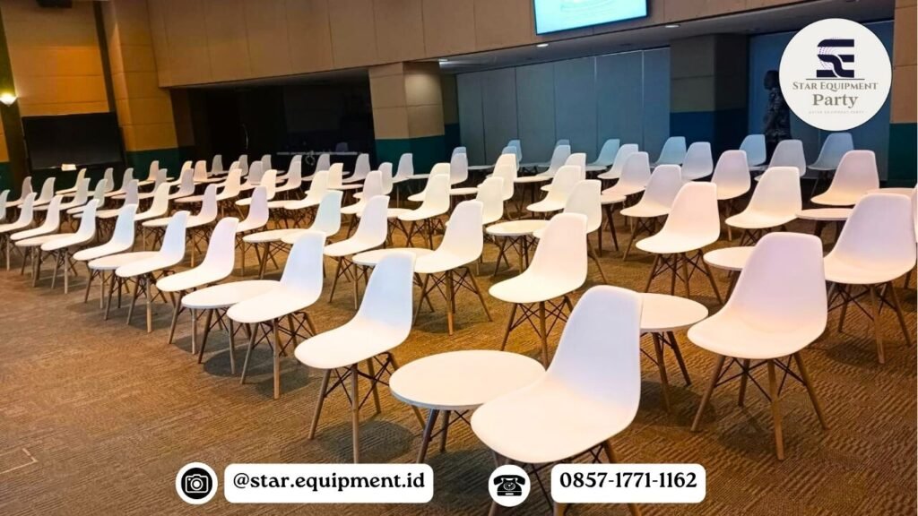 SEWA KURSI SCRAMBLE PUTIH SENEN JAKPUS