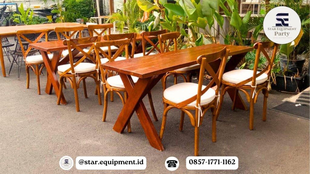 SEWA MEJA TAMAN & KURSI SILANG DI JATINEGARA JAKARTA