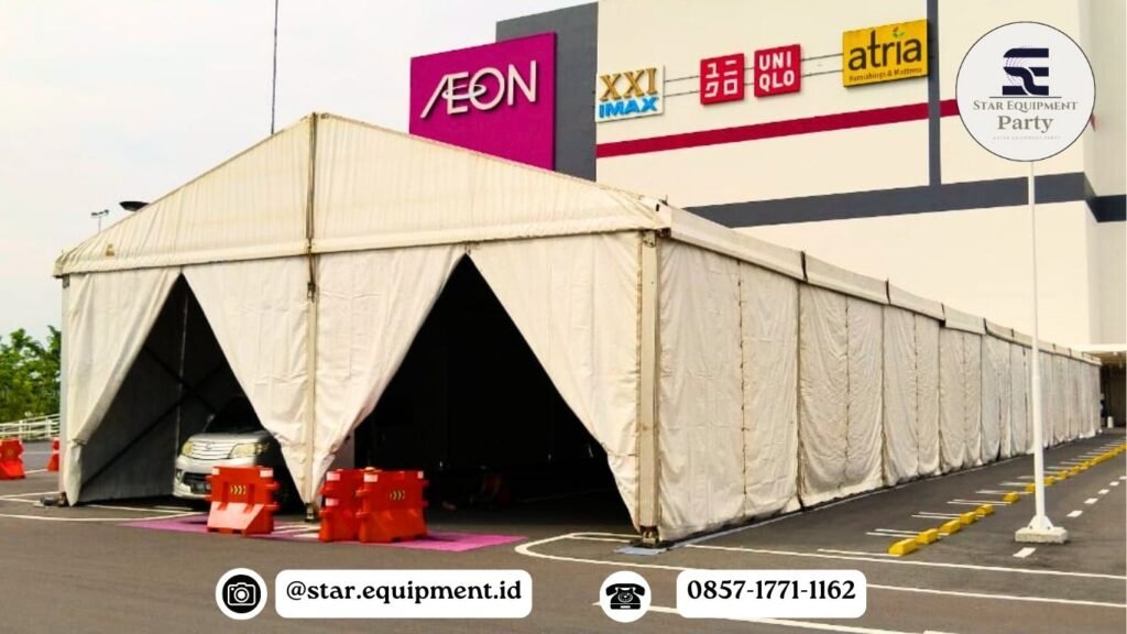 JASA SEWA TENDA RODER PUTIH JAKARTA PUSAT