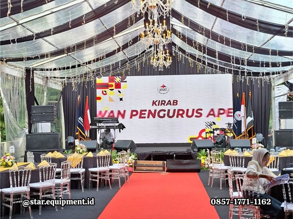 SEWA TENDA TRANSPARAN DEKORASI LAMPU DEPOK